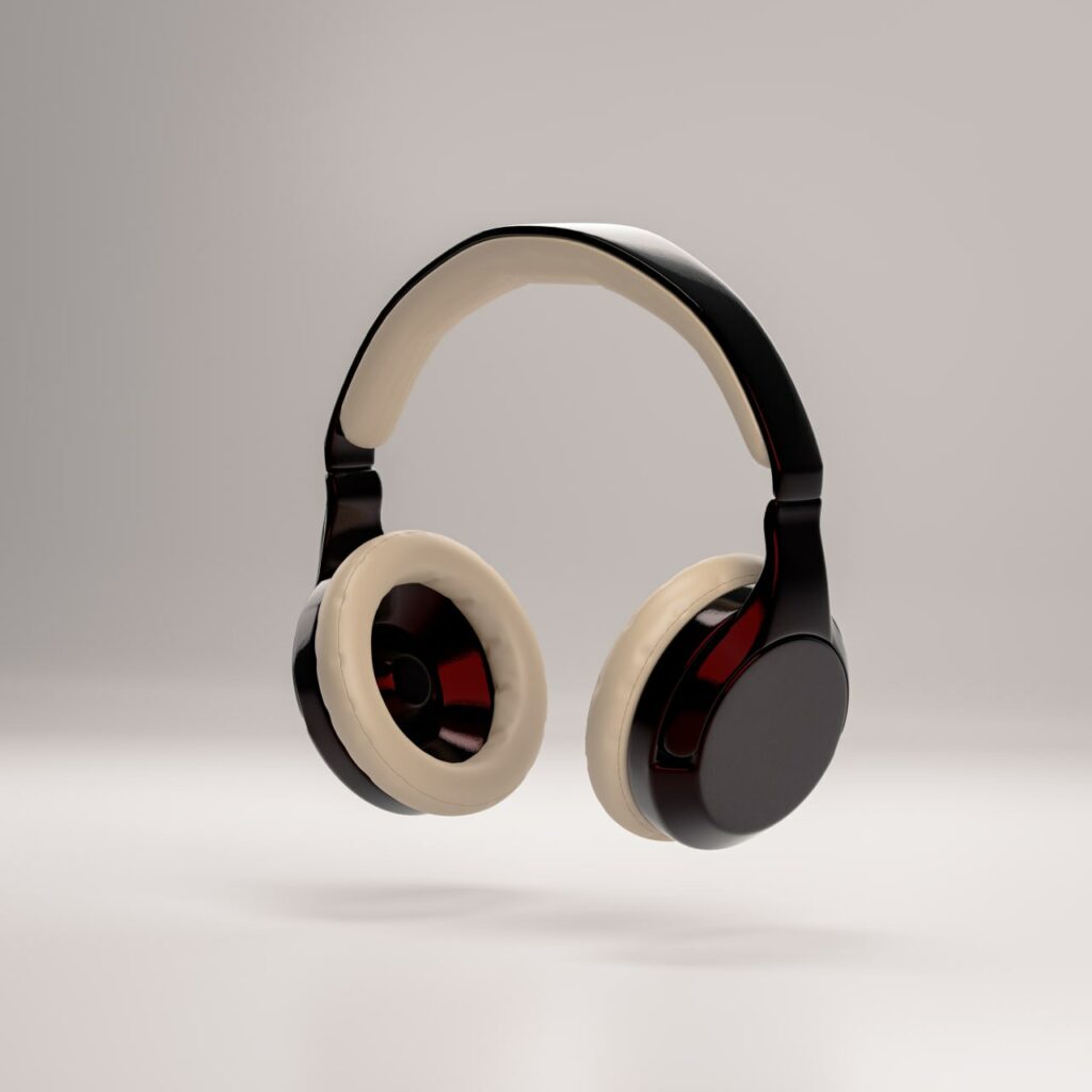 Accueil 3 Mehiel Studio - Maison de branding de luxe - headphone 3d design