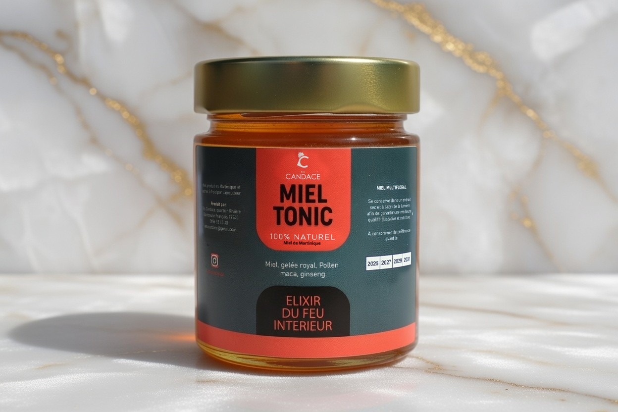 Mehiel Studio - Maison de branding de luxe - petit pot miel tonic ets candace martinique